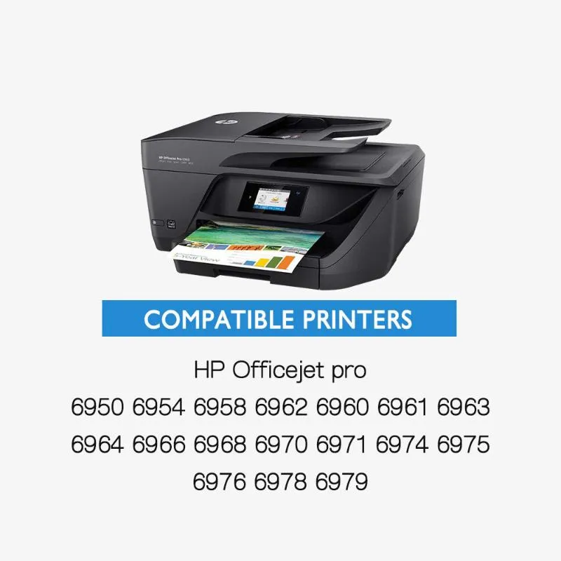 Pack de 4 cartouches d'encre pour HP 902XL 902 XL Officejet Pro 6960 6968  6970 6