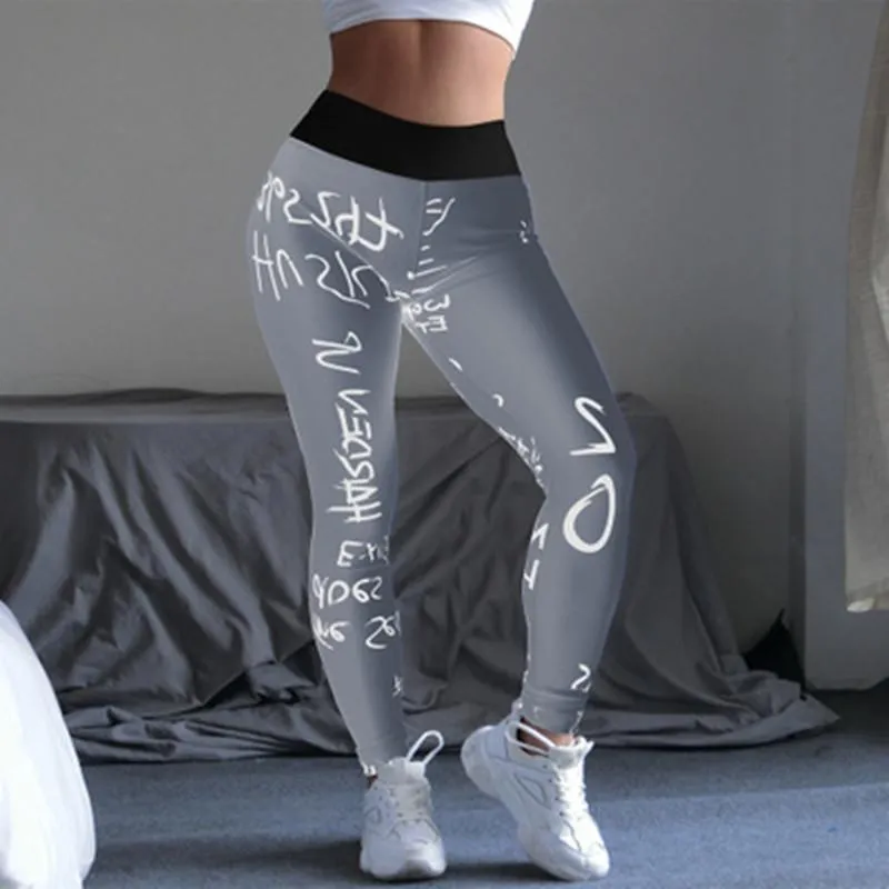 Designer Womens Digital Pattern Be Inspired Yoga Pants With Elastic  Waistband Fashionable And Slimming Jogger Trousers For Fitness And Sports  From Mant_shirt, $15.95