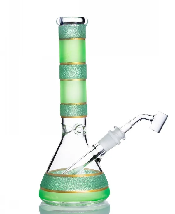 Bägare bong vatten rörglas bubbler downstemer perc heady dab riggar tjockt glas vatten bongs chicha is rökrör hookahs 14mm skål bit