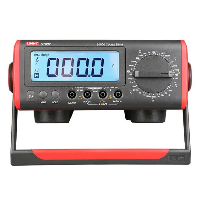 UNI-T UT801 UT802 UT803 Bechtop Digital Multimeter Manuell Range Portable Desktop AC och DC Strömförsörjning Dubbla ändamål