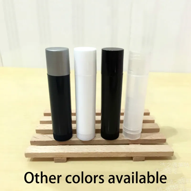 Leere 5 ml Kunststoff-Lippenstift-Röhrenbehälter, kosmetische, handgefertigte Lippenbalsam-Verpackungsflaschen, kostenloser Versand