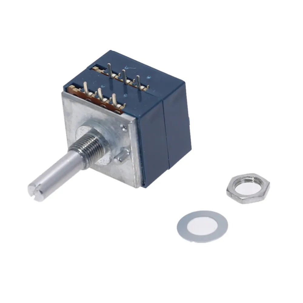 10K 20K 50K 100K 250K 500K ALPS RK27 VOLUME Potentiometer Dual 10-500KAX2 Ingelaste Japan draaischakelaar 6Ppin Y200407266K