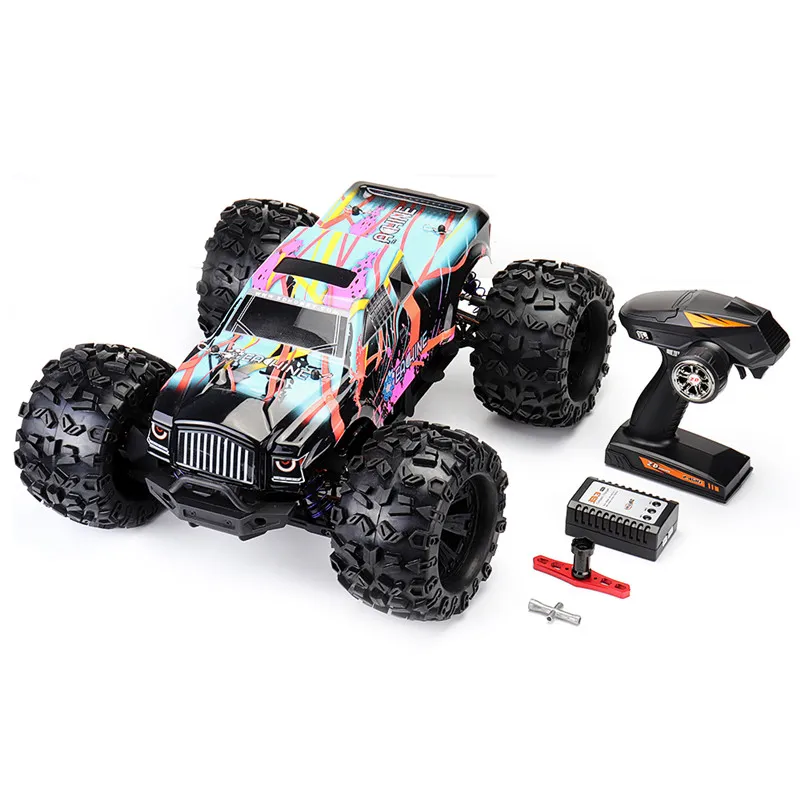 Preventa Eachine EAT02 1/8 4WD 2,4G RC coche sin escobillas Big Foot alta velocidad 90 km/h modelos de vehículos de deriva camión chasis de Metal