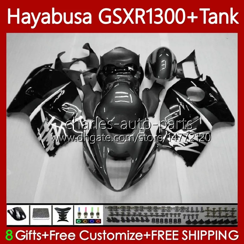 Body Kit For SUZUKI Hayabusa GSXR 1300CC 1300 CC 2002 2003 2004 2005 2006 2007 74No.147 GSX-R1300 GSX R1300 GSXR-1300 96-07 GSXR1300 96 97 Grey black 98 99 00 01 Fairings