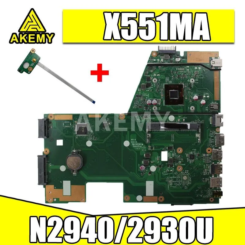 Motherboards X551ma Motherboard N2940 / 2930 / N2920U para ASUS F551MA D550M X551M Notebook