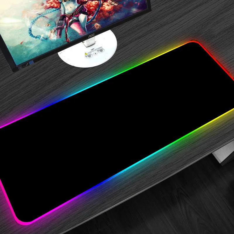 800x300mm All Black RGB Gaming Mousepad XXL Rubber Computer Keyboard Speed Mouse  Pad Large Anti Slip Desk Mat Pad For PC Laptop From Madai, $43.9