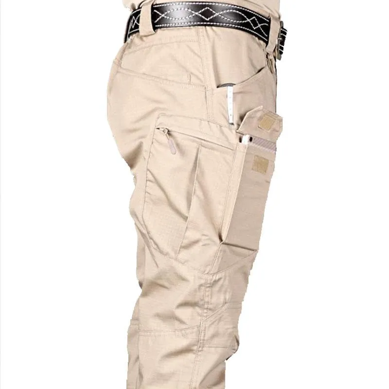 Мужские тактические брюки множественные карманные брюки городской спортивный мужчина стройный толстый черные грузовые брюки Мужчина мотоцикл 5xl 5xl