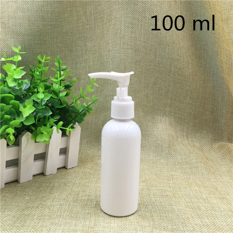 50 pièces expédition 100 ml vide en plastique transparent pompe bouteille shampooing huile nettoyante Toner contenants cosmétiques