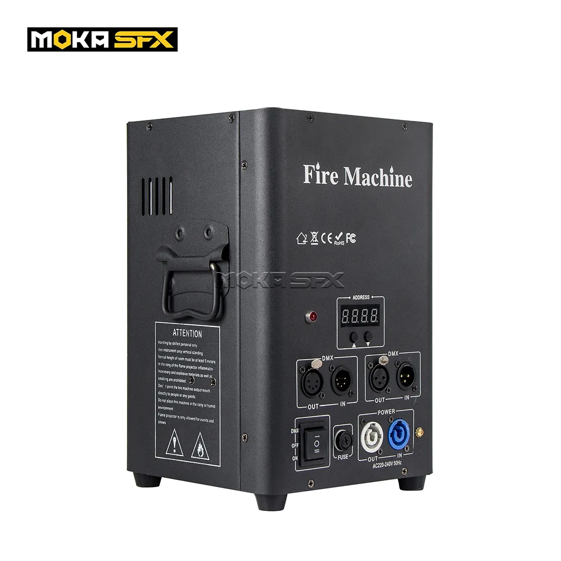 Ny produktfabrik Försäljning One Head Stage Fire Machine Flame Projektor DMX Stage Effect Flame Machine High Valve Instant Stopp Fyrverkeri