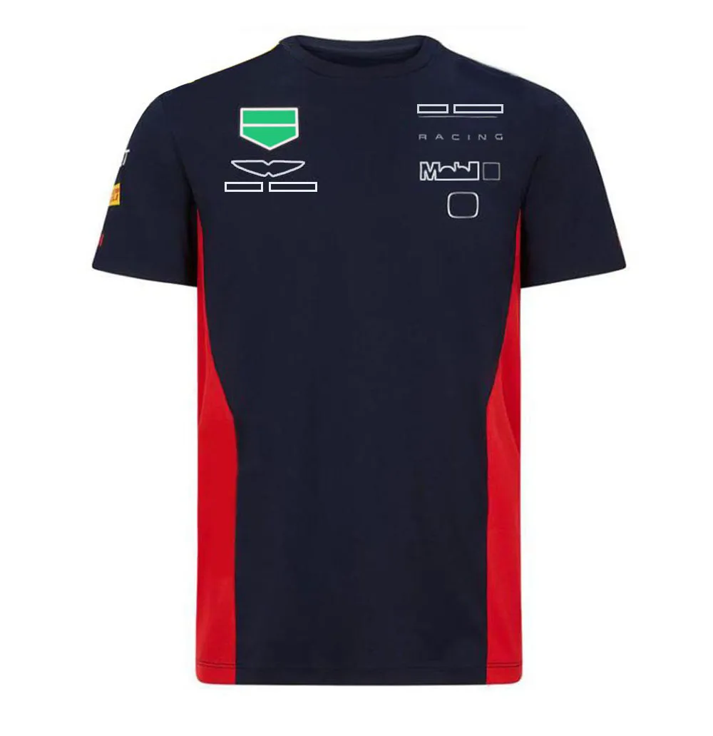 2021 F1 Formula One Team Racing Jersey قصيرة الأكمام تي شيرت الرياضة Round Reck Car Workwear Moves Mustrical Summer Style Summer