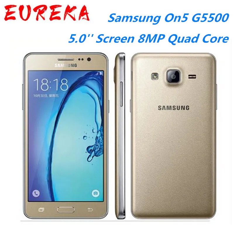 Samsung Galaxy ON5 G5500 4G LTE Android Telefon komórkowy Dual Sim 5.0 '' Ekran 8MP Quad Core