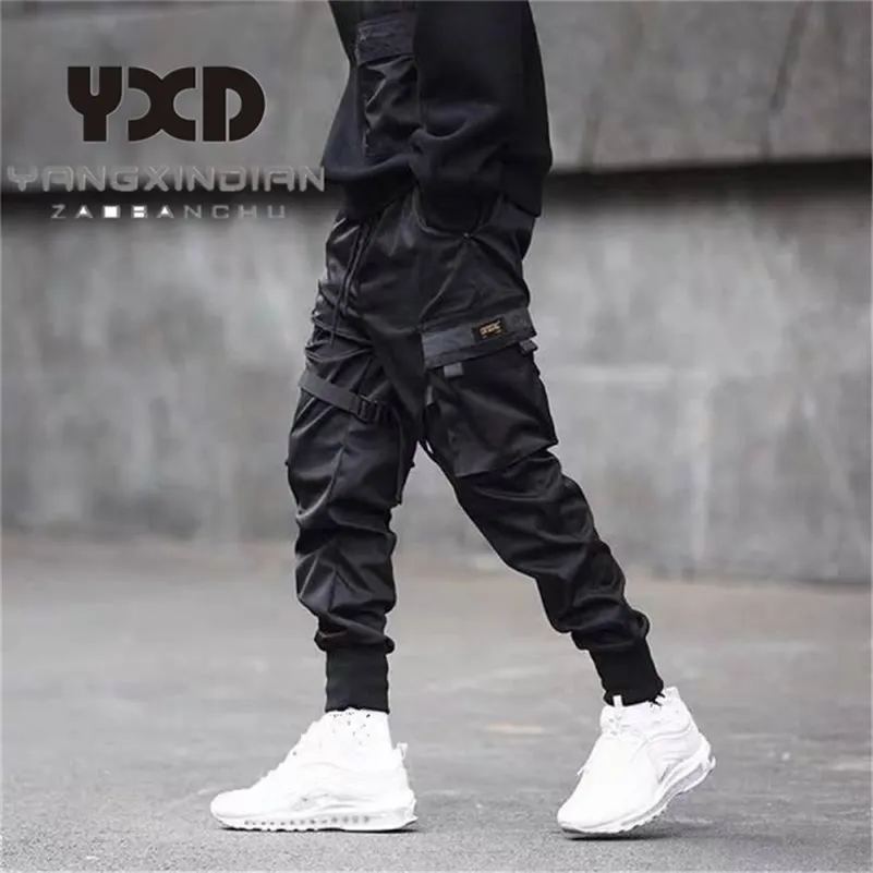 Punk style here cargo byxor casual streetwear harem pant trendig hip hop mens jogger stilig ungdom man byxor 3xl storlek 201112