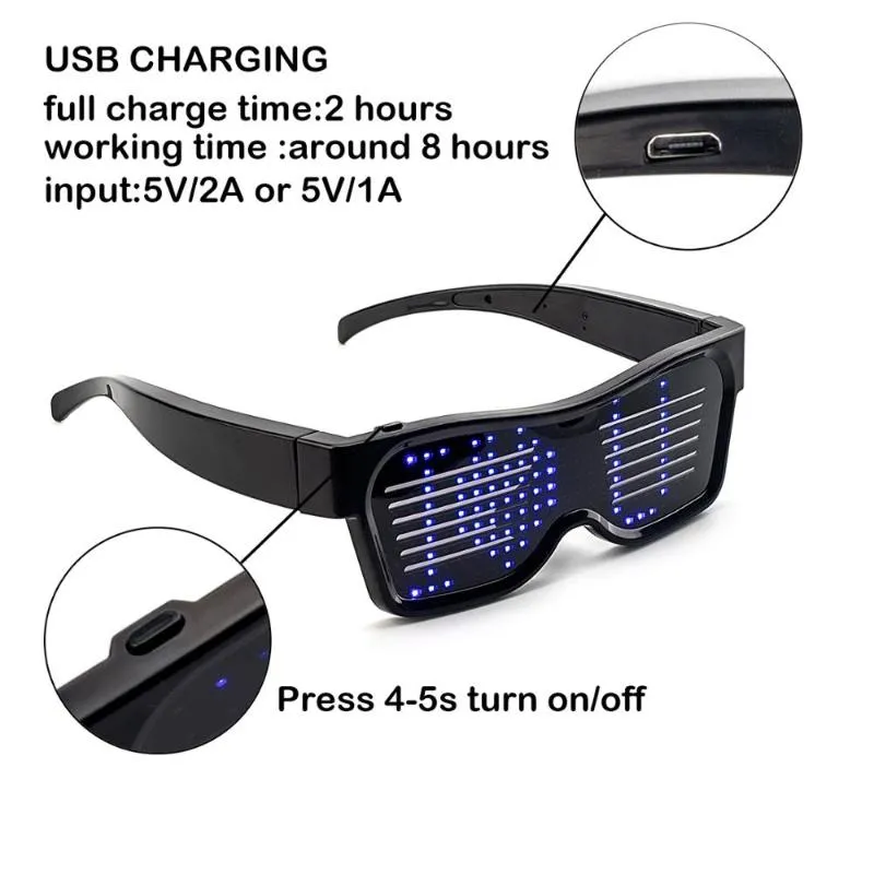 Gafas sales led bluetooth