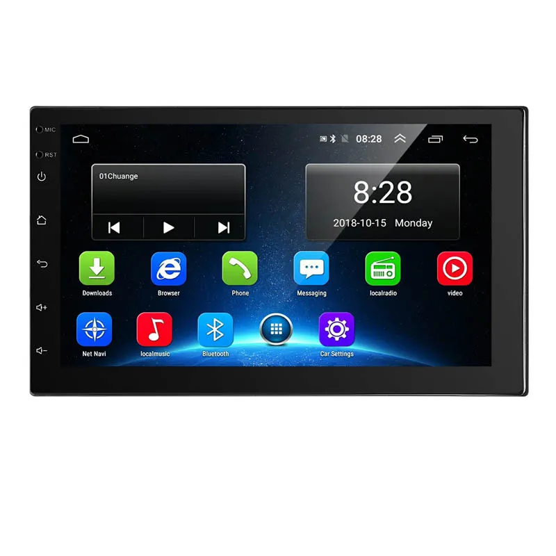 Pełna funkcja Player Car DVD Stereo Radio 7 cal Android 2.5D GPS 2 DIN Universal Audio Nawigacja dla Volkswagen Nissan Hyundai