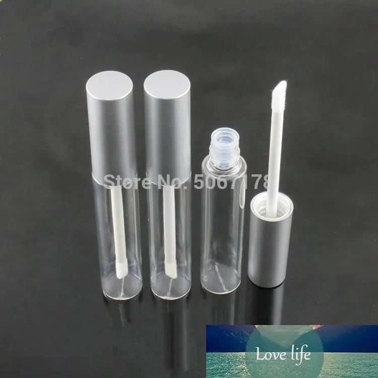 10 ml Lip Cute Bottle Leerer Kosmetikbehälter Tube Travel Gloss Hübsche leere klare Lippenbehälter mit schwarz/silberner Kappe