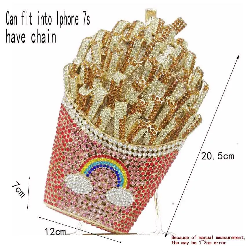 Diamond french fry purse clearance