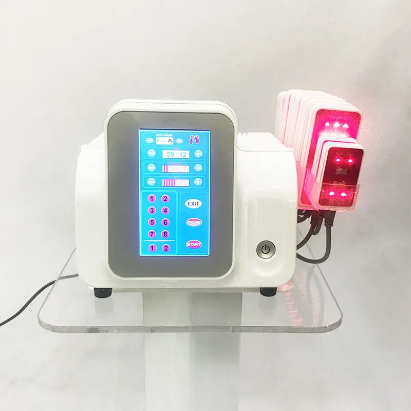 10 Pads Lipo Laser Lipolaser Liposuctie Beauty Apparatuur Lichaam Afslanken Gewichtsverlies RF Skin Turninging Lipolyse Machine Salon Thuisgebruik
