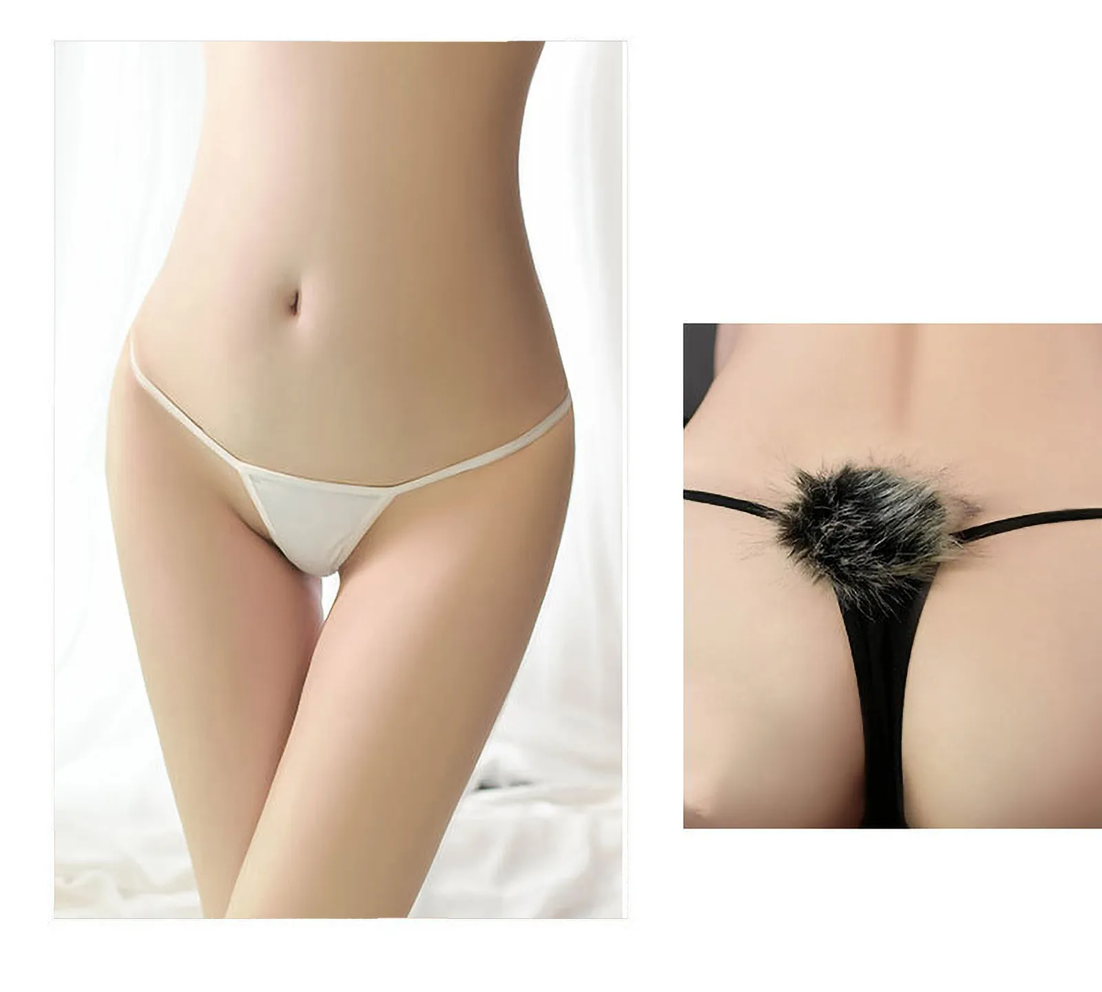 Underwear Women Role Play Girl Passion T Back Panties Plush Rabbit Tail  Underpant Sexy Lingerie Erotic Intimate From Junodhgate, $8.18