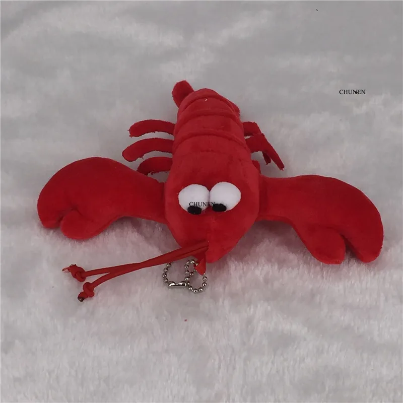 Medelstorlek, 17cm Hummer Design Fyllda djur Plush Dolls Leksaker, med nyckelkedja