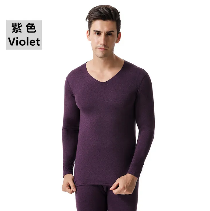 Men's Thermal Underwear Men Winter Long Johns Sets Velvet Keep Warm Sleeve Tops And Pants Clothes Plus Size285K