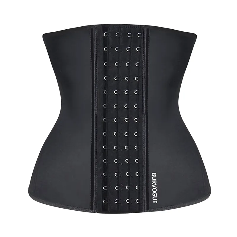 Burvogue Taille Entraîneur Corset pour perte de poids Femmes Latex Corset Corps Shaper Tumm Tummard Cincher minceur Shaper Ceinture Shapeear 201105