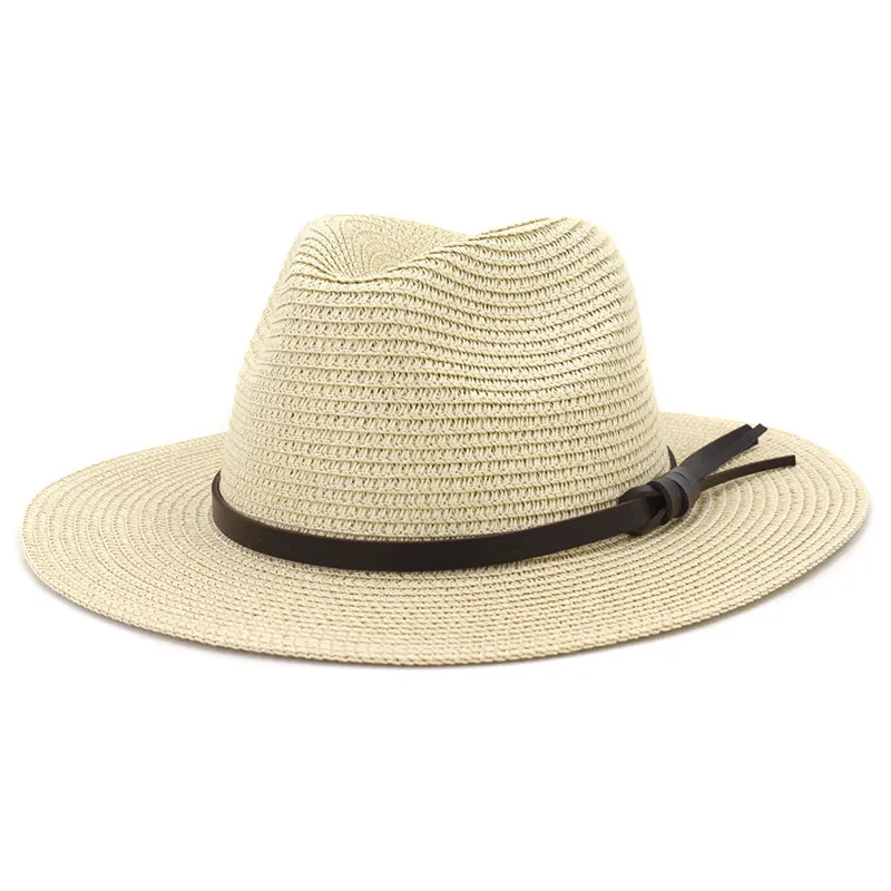 Wide Brim Straw Hat Jazz Panama Hat Women Men Beach Hats Man Cap Ladies Spring Summer outdoor travel Caps mens Fashion Accessories NEW