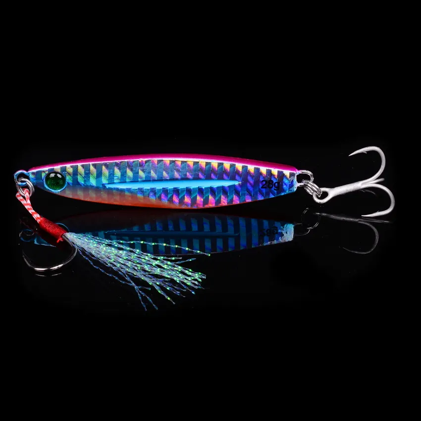 Metal Slow Jig Cast Spoon Ultralight Fishing Lures Set 10G To 40G