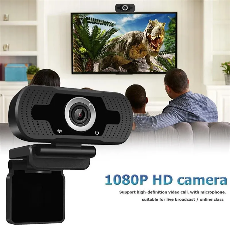 1080p HD USB Computer Camera avec microph externe Webcam Pc Gamer