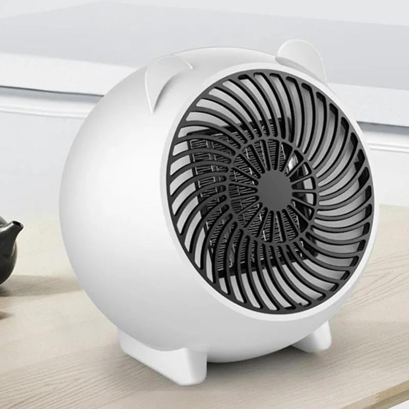 Smart Electric Heaters Cartoon Rechargeable Small Heater Home Office Leafless Fan Super Quiet And Warm Mica Cn(origin) 800W1
