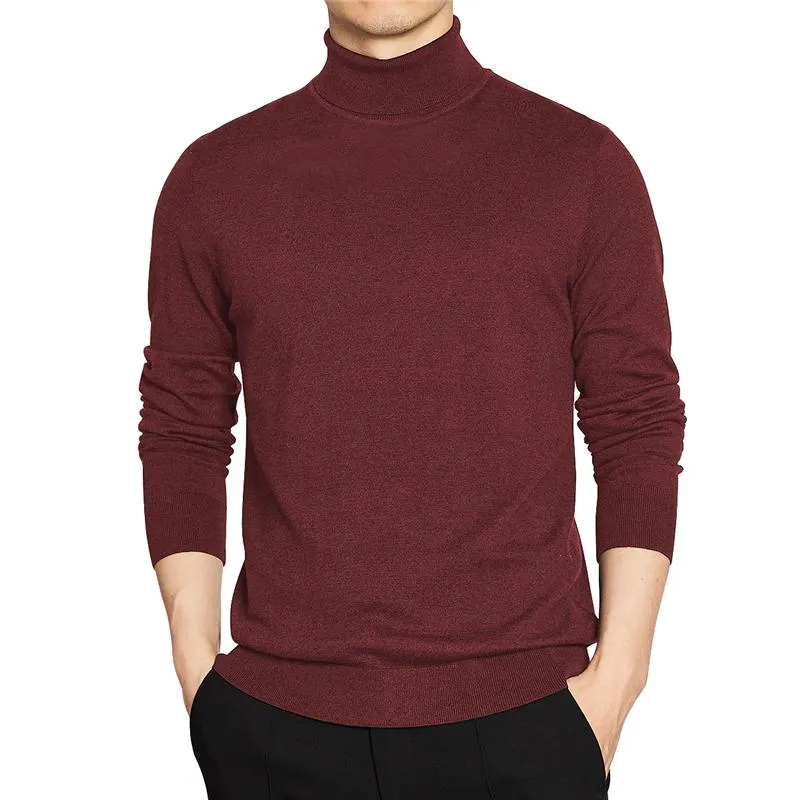 Mens red deals roll neck
