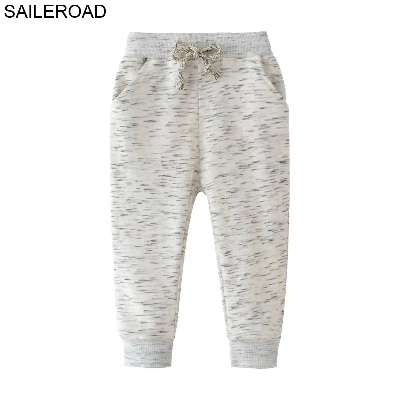 SAILEROAD 2-7ans Scrawl Dot Fashion Boy School Sports pour enfants Automne Enfants Enfants Warm Boys Harem Pants 201128