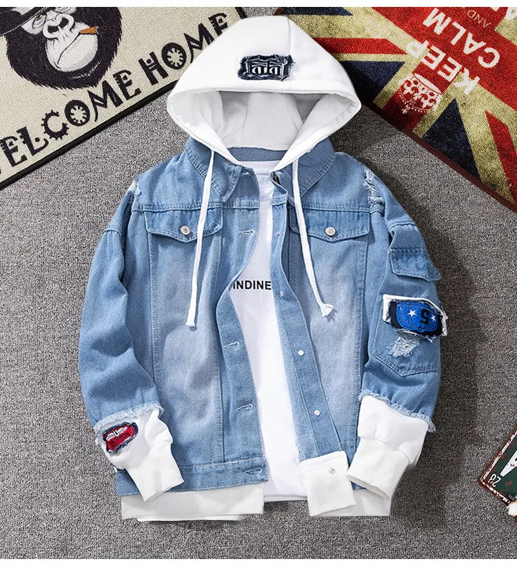 Hip hop jeans best sale jacket