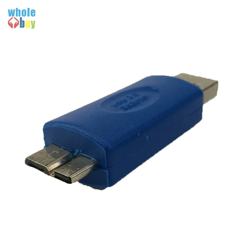 500pcs / lot estándar USB 3.0 tipo A macho a USB 3.0 micro B macho adaptador de conector USB 3.0 Adaptador de enchufe convertidor de AM Para MicroB