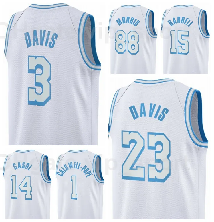 City Basketball Edition 17 Dennis Schroder Jersey 88 Markieff Morris 28 Alfonzo McKinnie 15 Montrezl Harrell 9 Wesley Matthews Marc Gasol