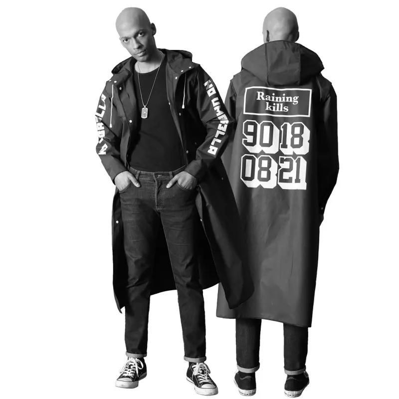 Long Hooded Raincoat: Waterproof, Portable Trench Coat for Long Hooded Raincoat: Waterproof, Portable Trench Coat for