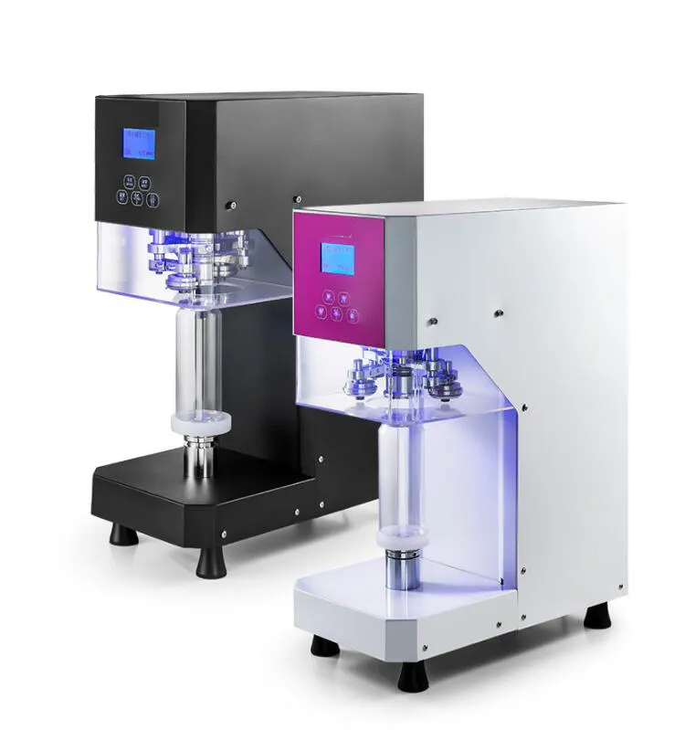 Automatyczne aluminiowe puszka piwa puszka maszyna do uszczelniania PET CAN uszczelniający Maszyna do herbaty Milki Sklep z zimnym napojami Sprzęt Czarny i biały Dwa kolory
