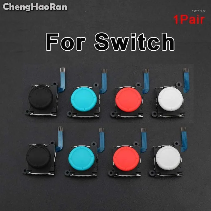 Kontrolery gier joysticks Chenghaoran 1Pair 3D Analog analogowy joystick patyki wymiany czujników do przełącznika ns ns Joy Con/Switch Lite cd.