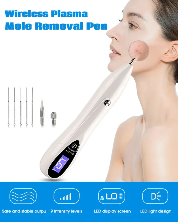 Laser freckle 9 Level Tattoo Freckle Mole Removal Plasma Pen Skin Tag Dark Spot Remover nod mole REMOVE A FRECKLE240k