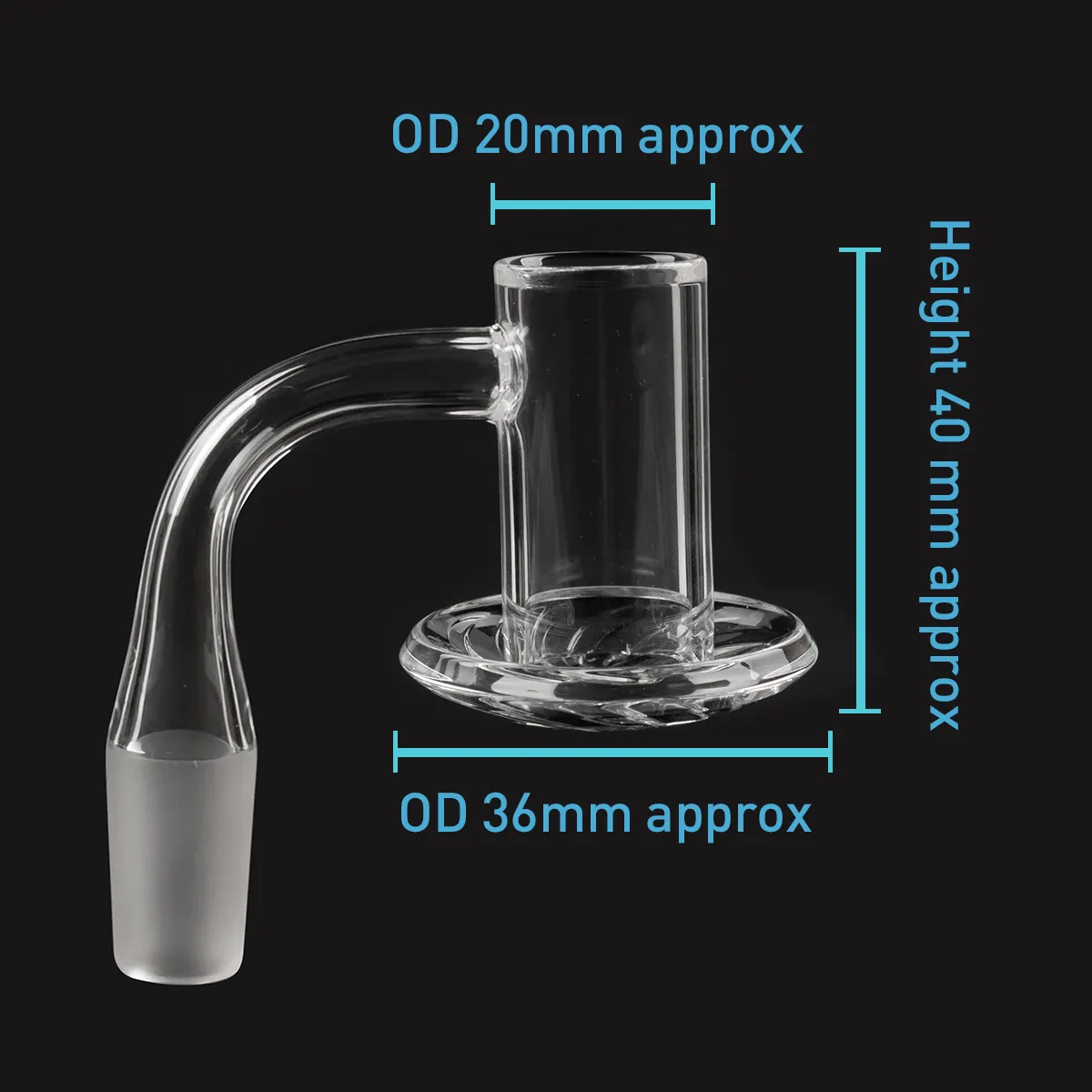 10mm Female Domeless Titanium Nail By Skillet Tools at — Badass Glass