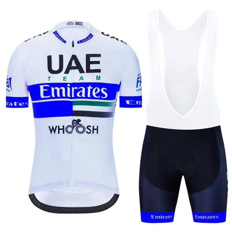 2020 newest UAE Team cycling jersey set men summer quick dry short sleeve bike shirt bib shorts suit mtb bicycle uniform Y20050602