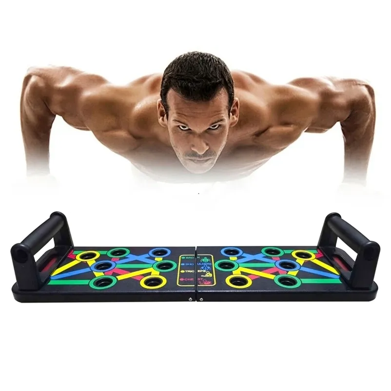 14 W 1 Push-up Rack Deska Trening Sportowy Trening Fitness Wyposażenie siłowni Push Up Stand Dla ABS Biernia Budynek Mięśni Wytrzymanie 220115