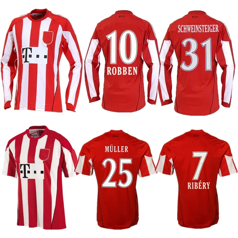 2010 2011 SCHWEINSTEIGER Robben retro voetbalshirts RIBERY Kroos Lahm MULLER Klose 10 11 vintage Bayern München klassiek thuisvoetbalshirt