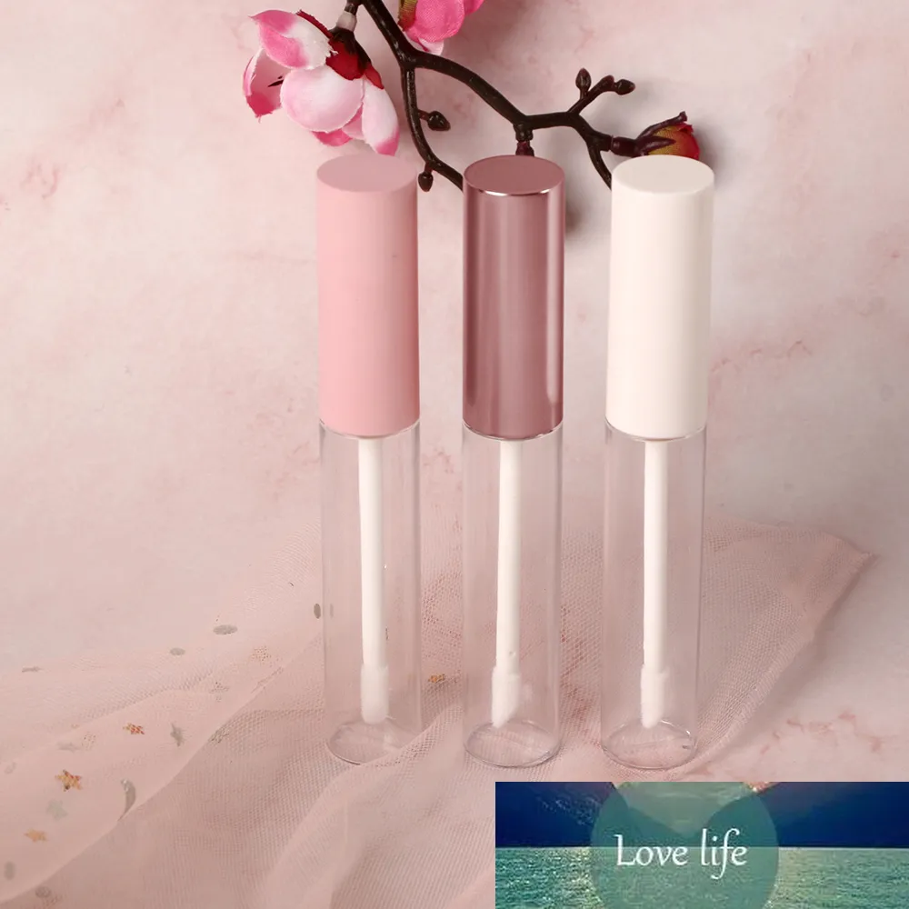 1pc 10ml Empty Round Lip Gloss Tube with Wand Applicator Refillable Plastic Lipstick Lip Balm Bottles Vials DIY Container New