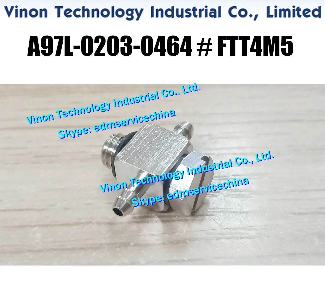 A97L-0203-0464 # FTT4M5 T dal Fanuc İd, le Ortak Bağlantı (2 adet PAKET). Fanuc EDM parça A97L-0203-0464 FTT4M5, A97L-0203-0464 / FTT4M5