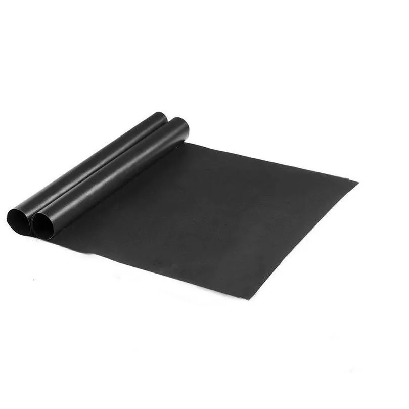 bbq grill mat portable non-stick and reusable make grilling easy 33*40cm black oven hotplate mats barbecue tool eea992