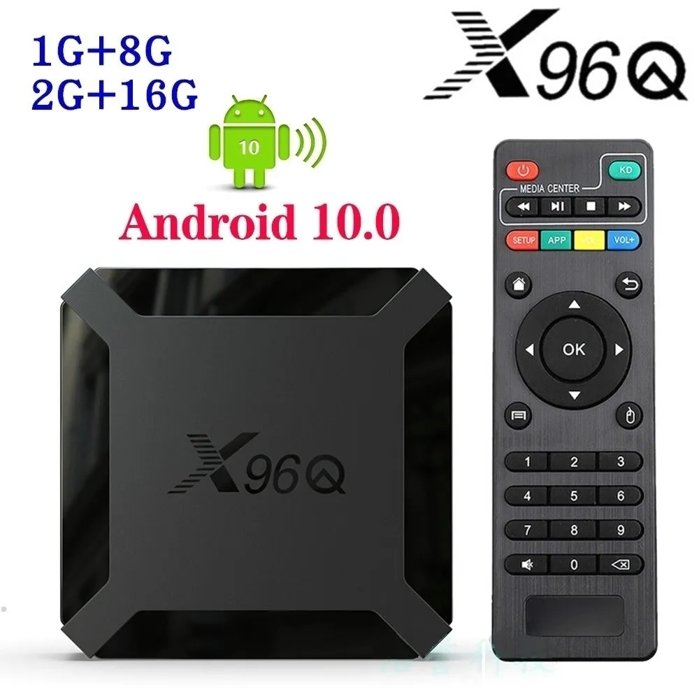 X96Q Android 10.0 TV Box Allwinner H313 2 ГБ + 16 ГБ Поддержка 2.4G WiFi PK TX3 H96 Max Caja de TV Android