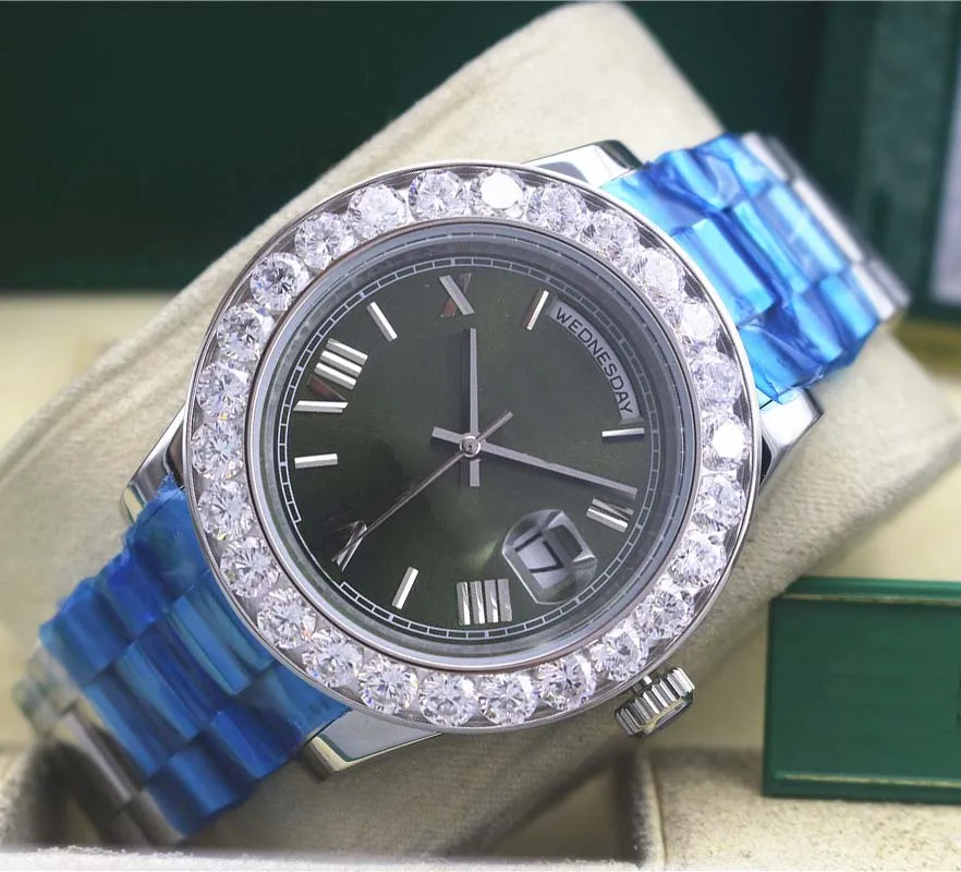 Heren luxe mechanisch horloge 41 mm Kleine ring volledig roestvrij staal sportbeweging herenmode horloge voorkeur Chri211q