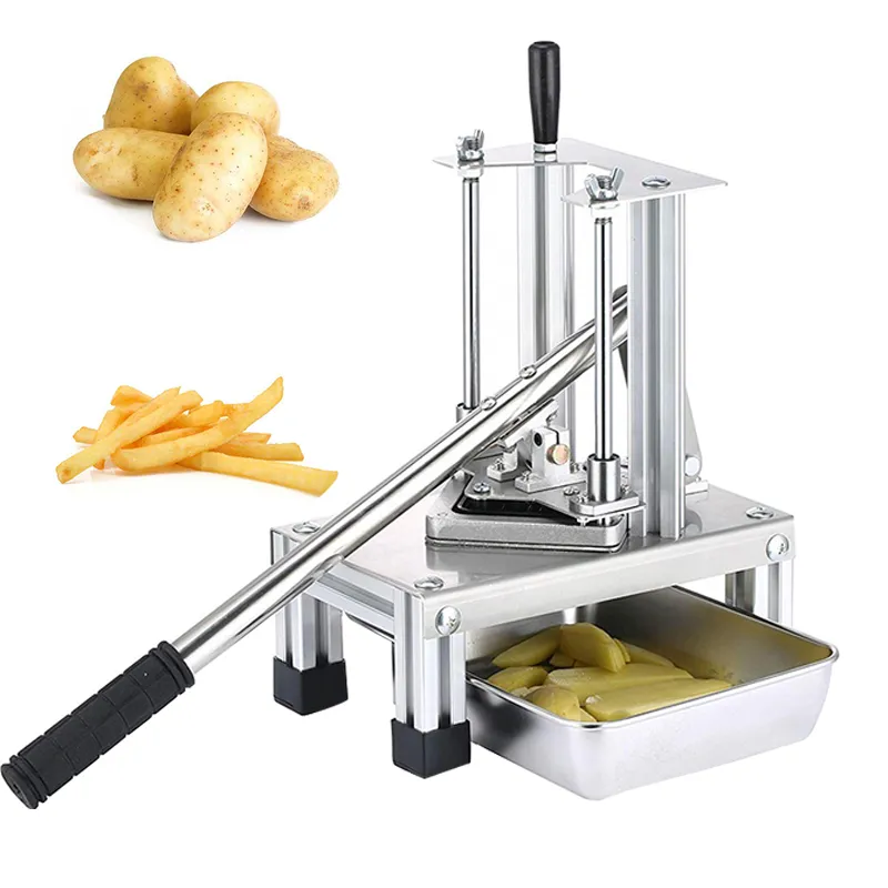 OT In Acciaio Inox Francese Cucina Domestica Fry Fries Patate Chips Strip Cutting Cutter Machine Maker patate strumenti