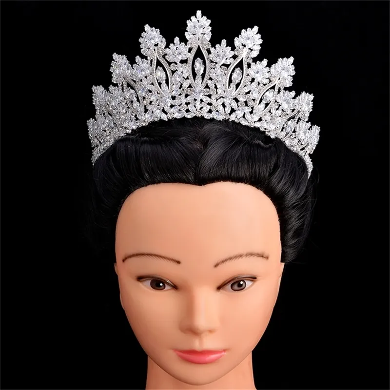 Tiaras i korony Hadiyana Classic Moda Design Akcesoria do włosów Bridal Rocznica Wedding Women BC5070 Corona Princesa 220216