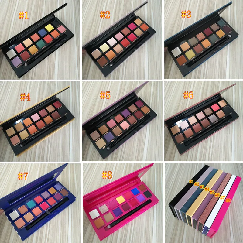 Marque 14 couleurs palette de fard à paupières Shimmer Mat fard à paupières Beauté Maquillage 14 couleurs Palette de fard à paupières CHAUDE